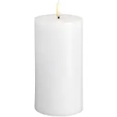Moods & More - LED Pöytäkynttilä 7,4x15 cm Silk White