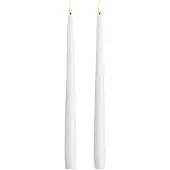 Moods & More - LED Kruunukynttilä 2,3x30 cm 2 kpl Silk White