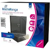 MediaRange BOX31, Korurasia, 1 levyt, Musta, Läpinäkyvä, Muovi, 120 mm, RoHS
