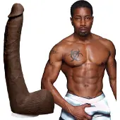 Doc Johnson Signature Cocks Isiah Maxwell UltraSkyn Dildo 26 cm - Brown
