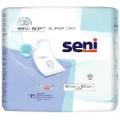 Seni Imukykyiset lakanat Soft Super Dry, 90x60 cm, 15 kpl.