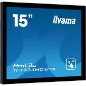 Iiyama TF1534MC-B7X, 38,1 cm (15"), 1024 x 768 pikseliä, XGA, LED, 8 ms, Musta