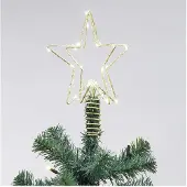 Led-valolla ja liittimellä 25x19x19 cm joulukuuseen latvatähti