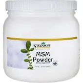 Swanson Health MSM-metyylisulfonyylimetaani, jauhe - 454 g