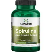 Swanson Health - Standardoitu Spirulina 90 kapselia