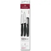 Victorinox - Swiss Classic Vihannesveitsisetti 3 osaa Musta