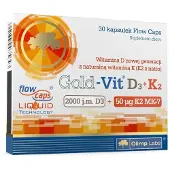 Olimp Gold-Vit D3 2000 IU + K2 50 mcg - 30 kapselia.