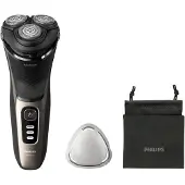 Philips Shaver 3000 Series S3242/12 Sähköparranajokone märkä- ja kuiva-ajoon, Parranajokone kääntyvällä päällä, Musta, Kulta, PowerCut blade system...