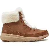SKECHERS Nauhanilkkurit 'Glacial Ultra' ruskea / valkoinen