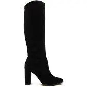 Ralph Lauren for woman. 802937807001 Black suede Artizan tall boots (38.5), 3 to 5 cm, None, Casual