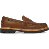Ralph Lauren Jett Lug-Sole Leather Penny Loafer - Brown - 44