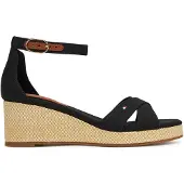 Tommy Hilfiger Flag Criss-Cros Mid Wedge Espad - Black - 38