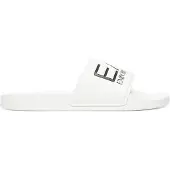Emporio Armani unisex. 7X000108_AF15118 Maxilogo slippers white (35), Flat, None, Beachwear