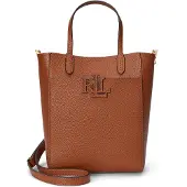 Lauren Accesorios for woman. 431966760001 Brown grained leather Cameryn tote bag (OSFA), Casual