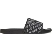 Emporio Armani unisex. 7X000109_AF15125 Flip Flops All Over Logo black (42), Flat, None, Casual, Beachwear
