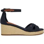 Tommy Hilfiger Flag Criss-Cros Mid Wedge Espad - Navy - 41