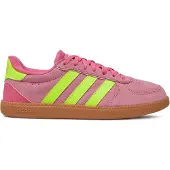 Adidas Matalavartiset tennarit 'Breaknet Sleek' neonvihreä / eosiini / tumma pinkki
