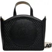 Karl Lagerfeld Circle Käsilaukku Nahka 25 cm Musta