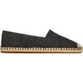 Ralph Lauren Cameryn Cross-Dyed Canvas Espadrille - Black - 39