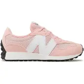 New Balance unisex for kids. GS327V1 Shoes 327 pink (38), Flat, Laces, Casual, children's fashion