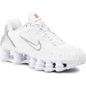 Nike Matalavartiset tennarit 'Shox TL' hopeanharmaa / valkoinen