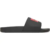 HUGO for man. 50548061 Flip-flops with logo on the strap black (46), Flat, None, Beachwear