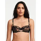 Chantelle X Xtravagant Half-Cup Half-Foam Bra - Black - 70 E
