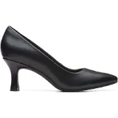 Clarks Shoes for woman. 26171219 Kataleyna Gem leather shoes black (40), 5 to 8 cm, None, Casual, Party, Classic