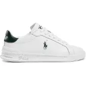 Ralph Lauren Heritage Court Ii Nappa Leather Sneaker - White - 40