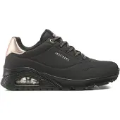 SKECHERS Matalavartiset tennarit 'Uno' kulta / musta