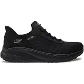 SKECHERS for woman. 117504 Slip-ins Sneakers: BOBS Sport Squad Chaos black (36), 3 to 5 cm, Laces, Casual