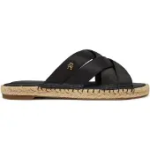Tommy Hilfiger Satin Espadrille Mule - Black - 39