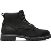 Jack & Jones Jfwqueensway Leather Boot Sn - Black - 43