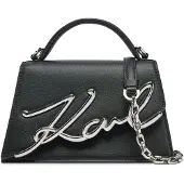 Karl Lagerfeld Signature 2.0 Käsilaukku Nahka 21.5 cm Harmaa