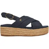 Tommy Hilfiger Denim Espadrille Platform Sandal - Navy - 39