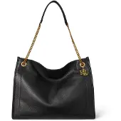 Ralph Lauren Bradley Shopperit Nahka 35.5 cm Musta