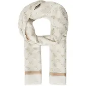 GUESS Kaulaliina 'KATYA SCARF 90X180' beige / valkoinen