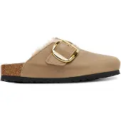 Birkenstock Boston Bb Shearling Leoi Tabacco Br Laf - Beige - 37