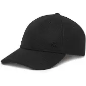 Calvin Klein Felt W Metal Plaque Cap - Black - ONE SIZE