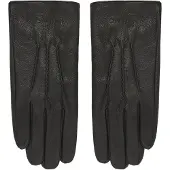 Calvin Klein Classic Pebble Leather Gloves - Black - M/L