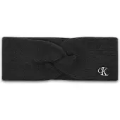 Calvin Klein Ck Fine Rib Twist Headband - Black - ONE SIZE