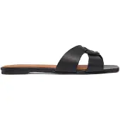 Ralph Lauren Leather O-Ring Sandal - Black - 38