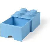 LEGO Säilytyslaatikko - 4 Silmukat - 25x25x18 - Vaalean - - OneSize - Laatikostot