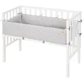 Roba Co-Sleeper, 2-In-1 Style Grey - White - 47X 99.5X 75.5CM