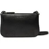 Karl Lagerfeld Ikon Crossbody-laukku Nahka 21 cm Musta