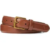 Ralph Lauren Smooth Leather-Smth Drs Blt-Csl-Sml - Brown - 34