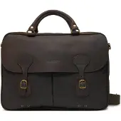 Barbour Wax Briefcase - Brown - ONE SIZE