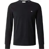 Gant Slim Pique Ls T-Shirt - Black - XXL