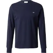 Gant Slim Pique Ls T-Shirt - Navy - XXL