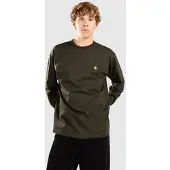Carhartt WIP Chase Pitkähihainen T-paita olive / gold Koko L